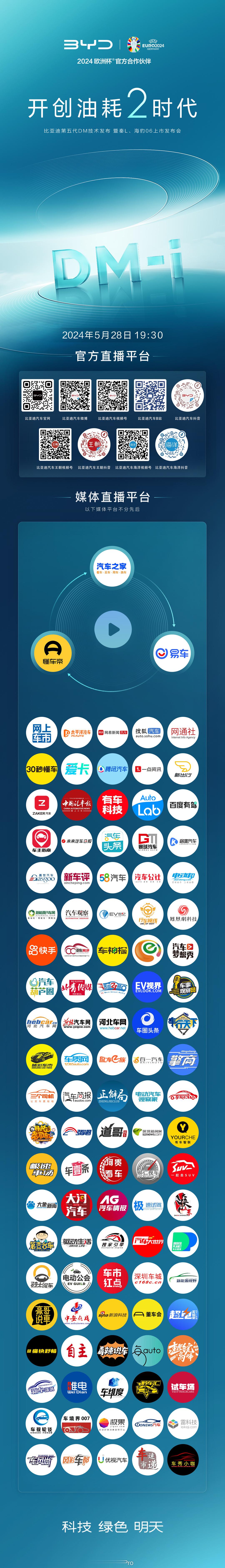 比亚迪第五代DM技术发布暨秦L、海豹06上市发布会19:30开场，发布会前看了下