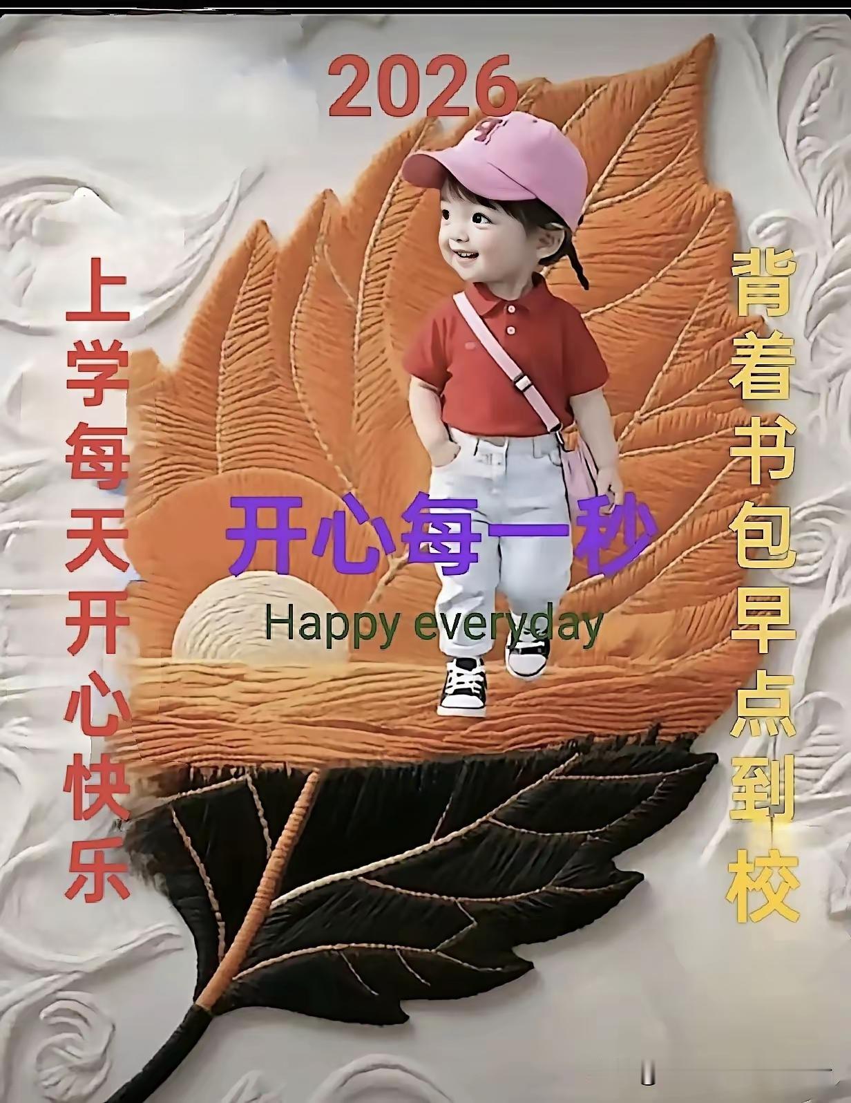 2026年，背着书包，开心每一天！🎒😊