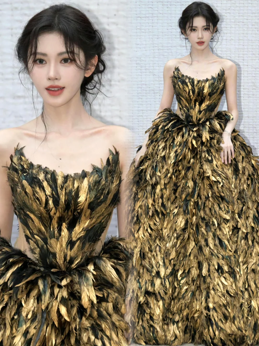 鞠婧祎穿特别定制走红毯，生图美翻了！！