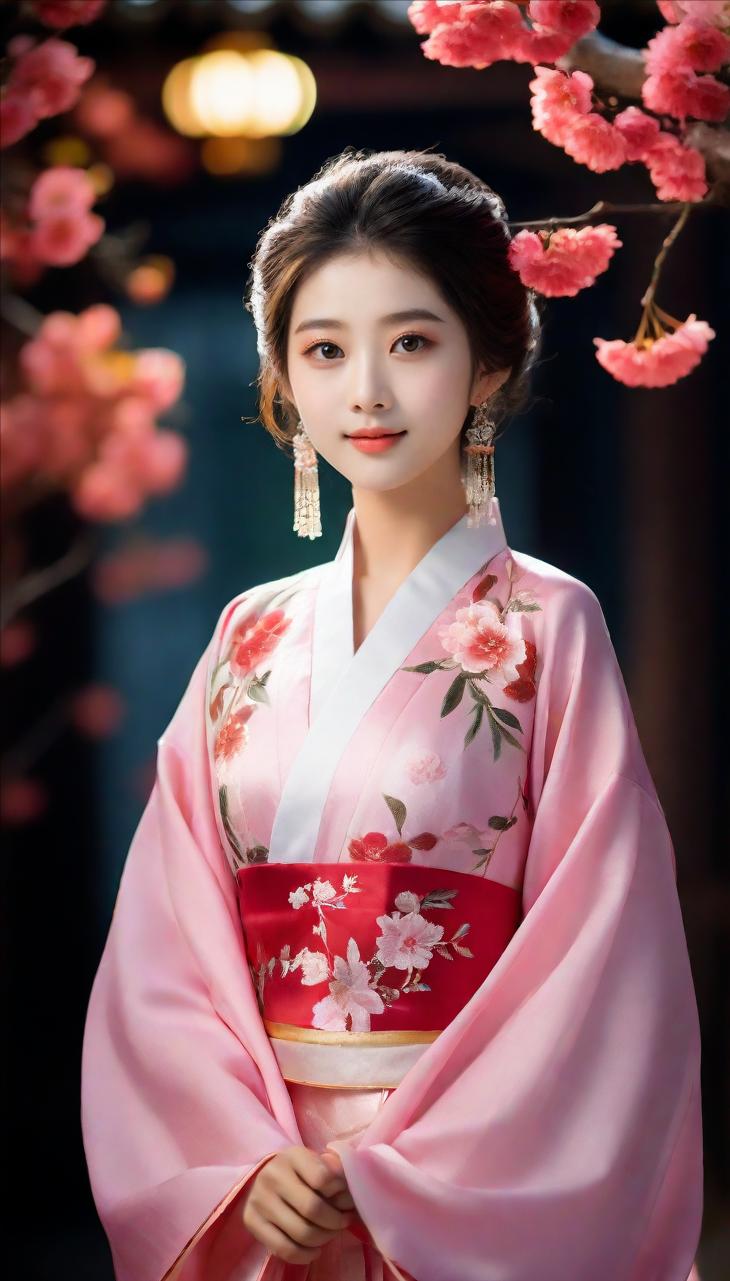 落叶声声，是秋的叹息，
还是时光的低吟，诉说着别离？
月下凝眸，似见故人颜，
那