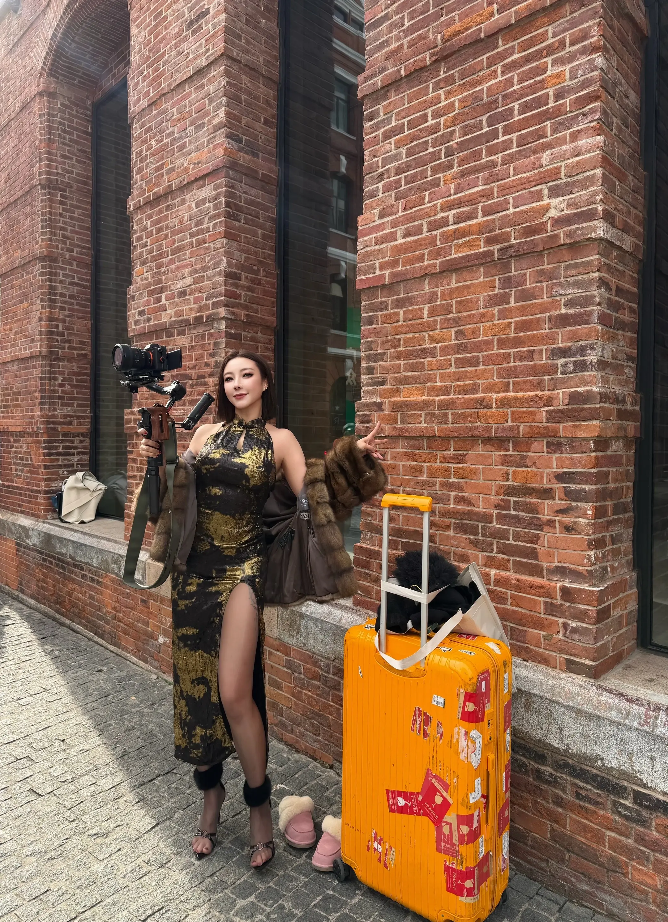 世界上最扛冻的三种生物。北极的熊，南极的企鹅和一生要出片的中国女人！ 直播在这里