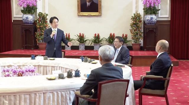 赖清德24日出席海基会举办的台商春节活动，多次以“中国大陆”称呼对岸，希望两岸能