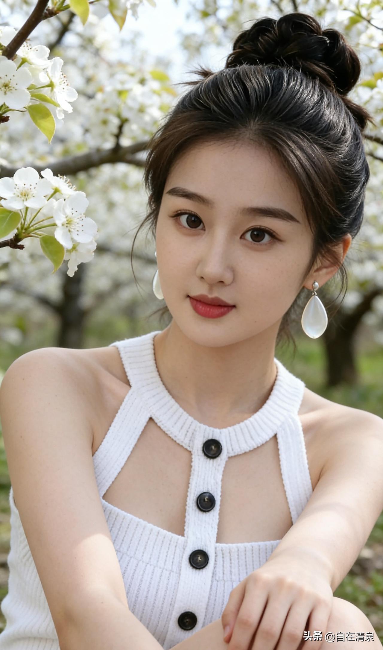 素影轻移入蕊华，白英簇簇映娇霞。
香风暗惹胭脂醉，？？？？？？

各位条友请填诗