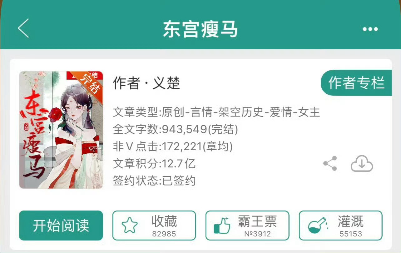 小说推荐：《东宫瘦马》 作者:义楚简评：心机貌美瘦马vs腹黑狠辣太子，宫廷侯爵，