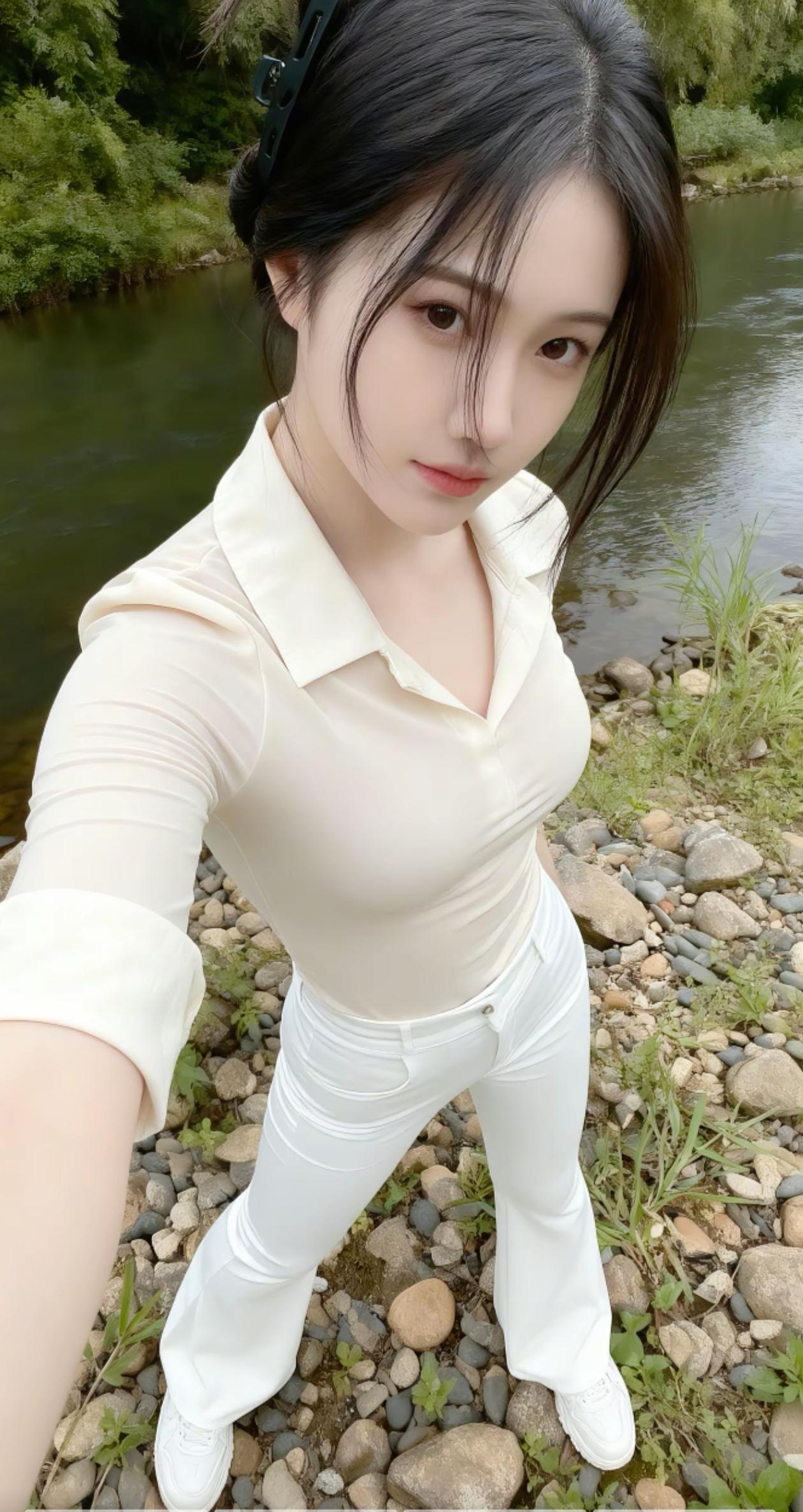 田园风光呼吸新鲜空气