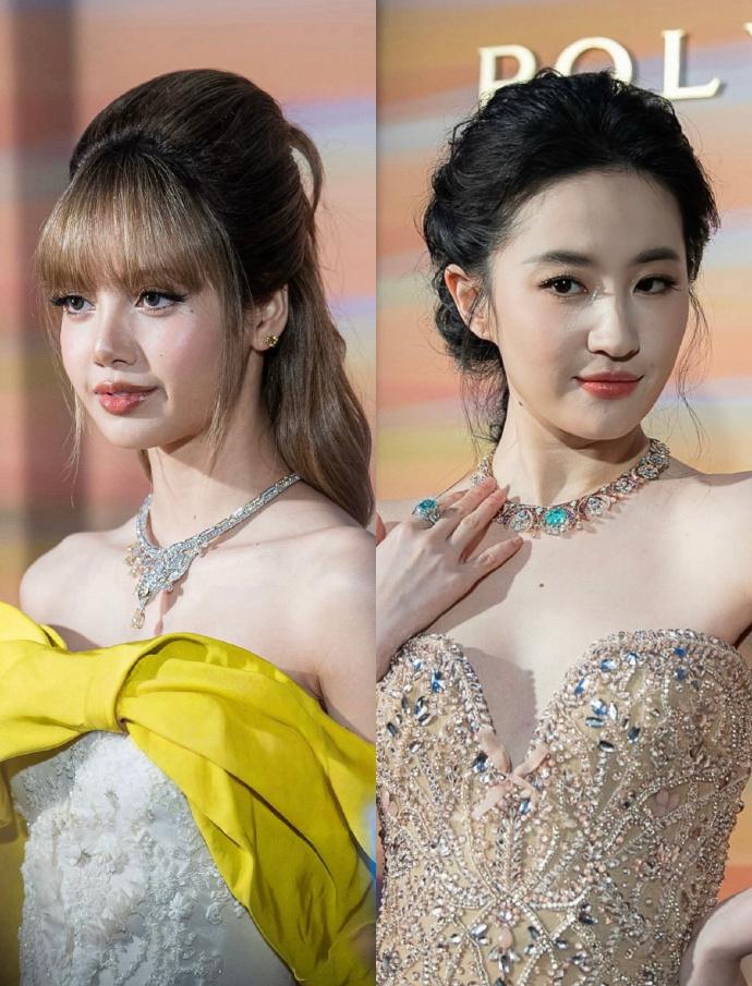 刘亦菲、Lisa宝格丽活动生图已出✨看状态