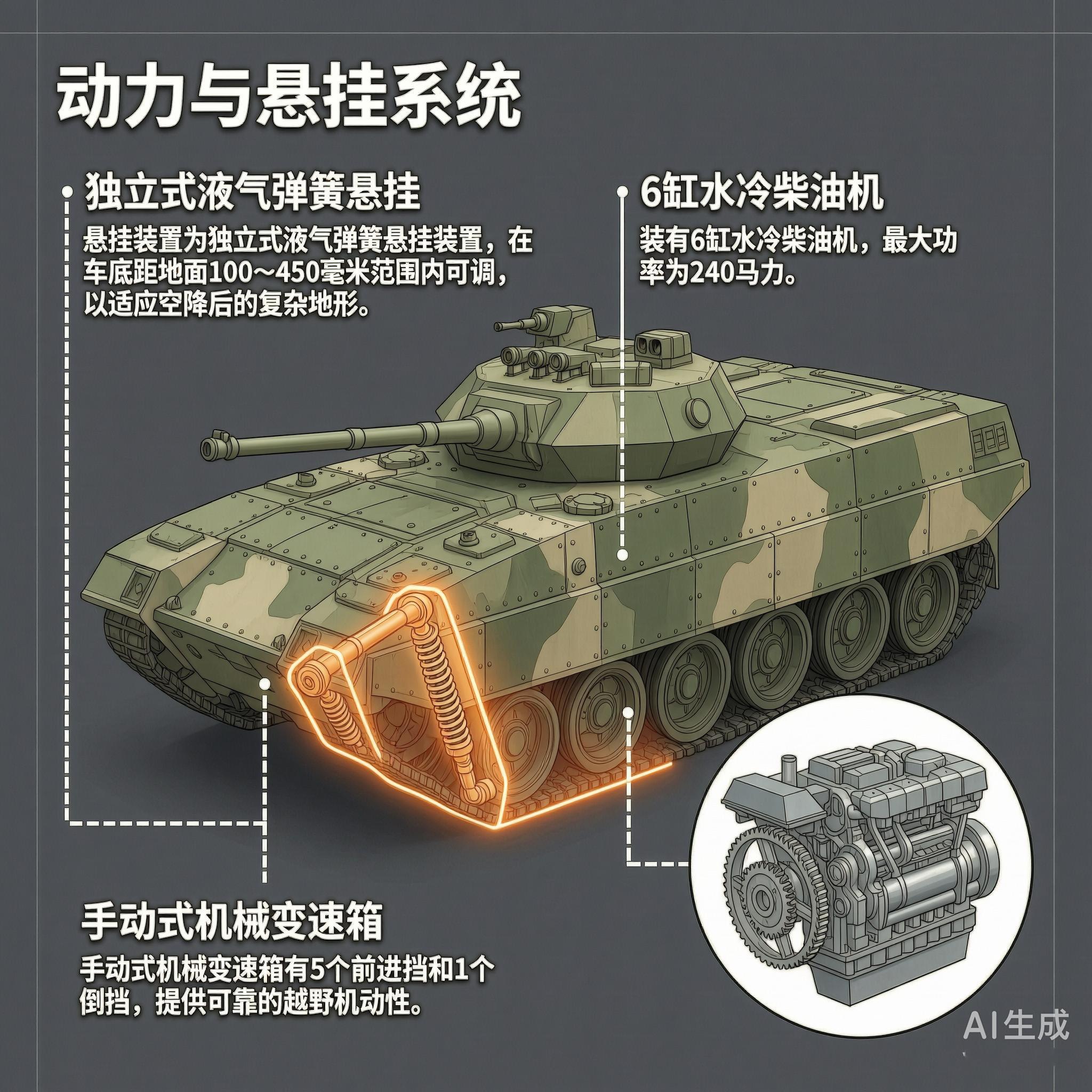 军事ai新视野 俄罗斯BMD-1伞兵战车BMD-1是苏联于20世纪60年代研制的