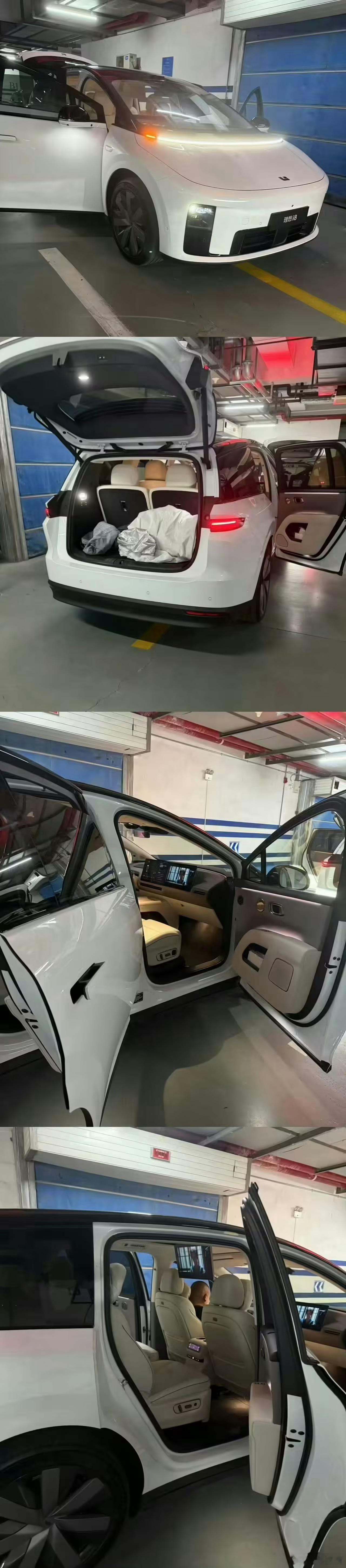 理想i8内饰曝光，冰箱彩电大沙发小桌板都有 ​​​