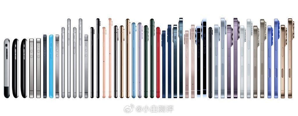 今晚后半夜·凌晨一点iPhone17 系列就要发布了，回顾下历代iPhone，不