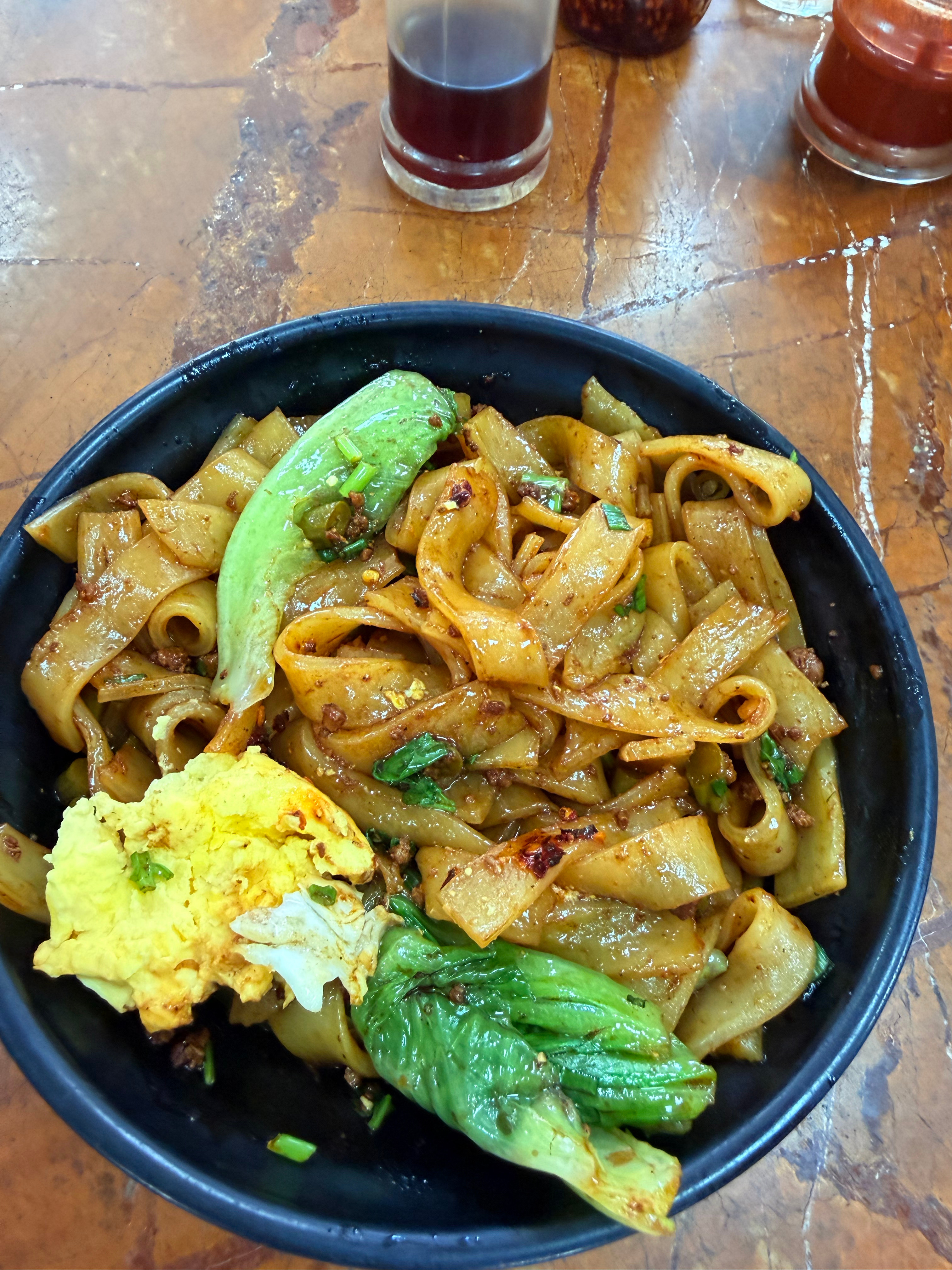 黄岩  炸酱河粉🆚炒河粉好吃😋 