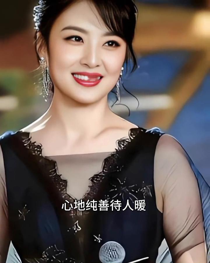 她的美由肉而外，眼睛明亮有神采，皮肤白皙透光泽，心地纯善待人暖，能力超群处事强。