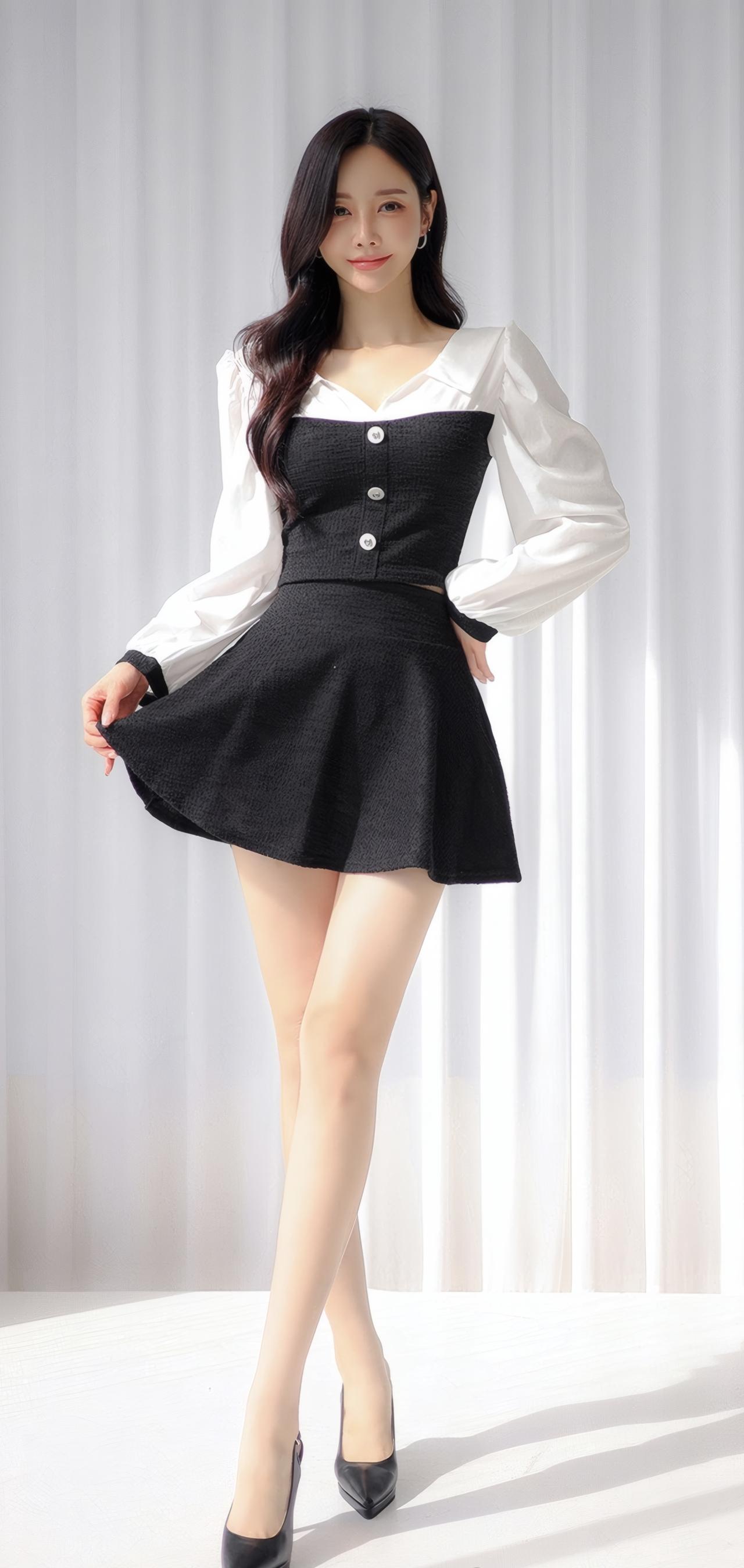 优雅黑裙穿搭，甜美少女心爆棚！💕