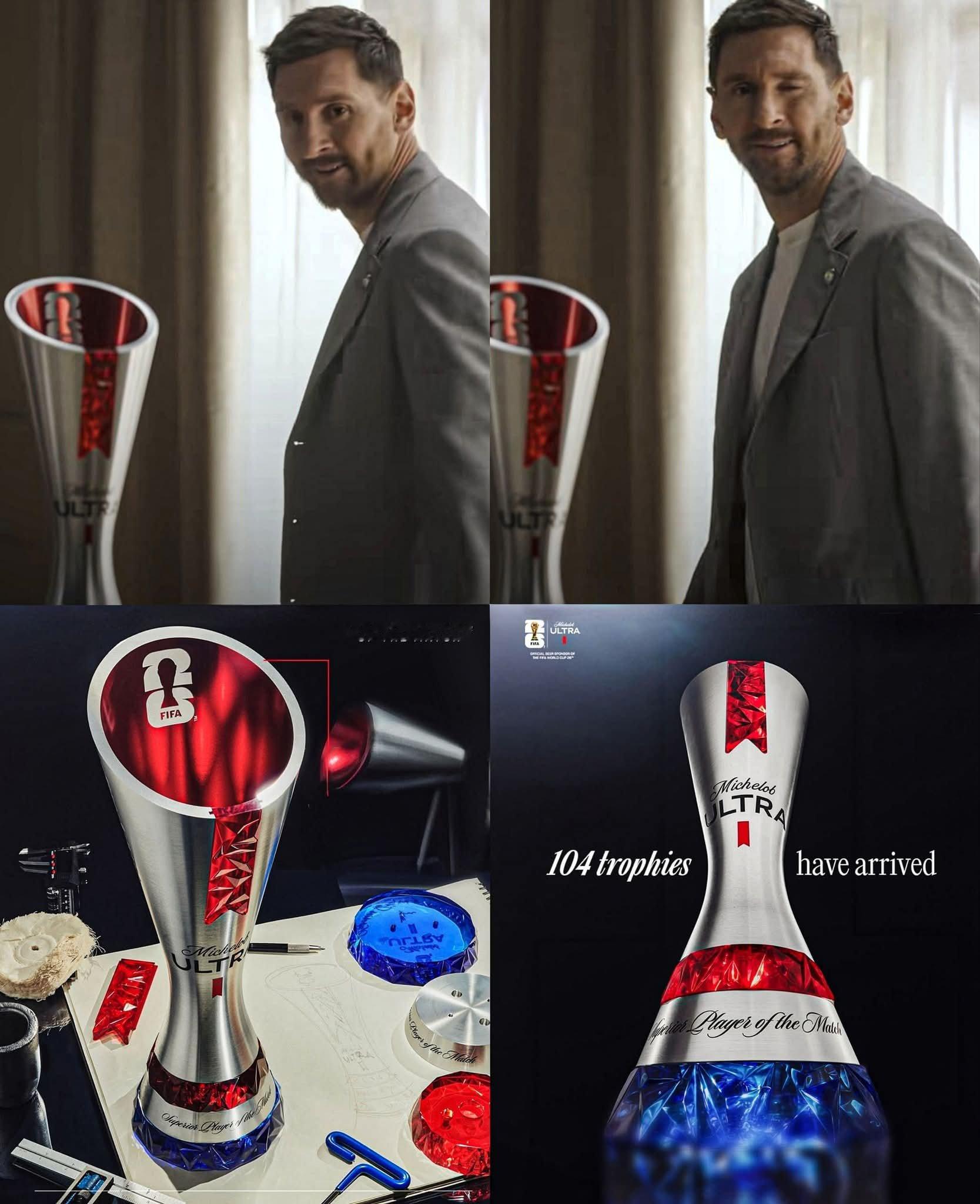 🏆球王已经为2026世界杯MOTM奖杯“开光”梅西2026美加墨世界杯