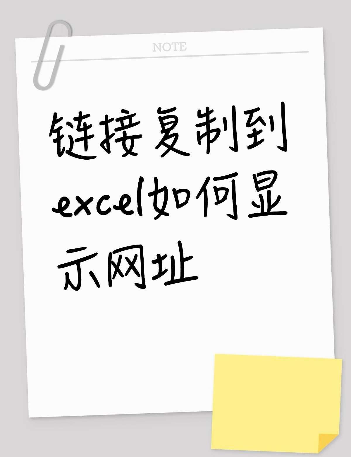 help求助大神
电脑上，网页端链接复制到excel如何显示网址不懂就问有问必答