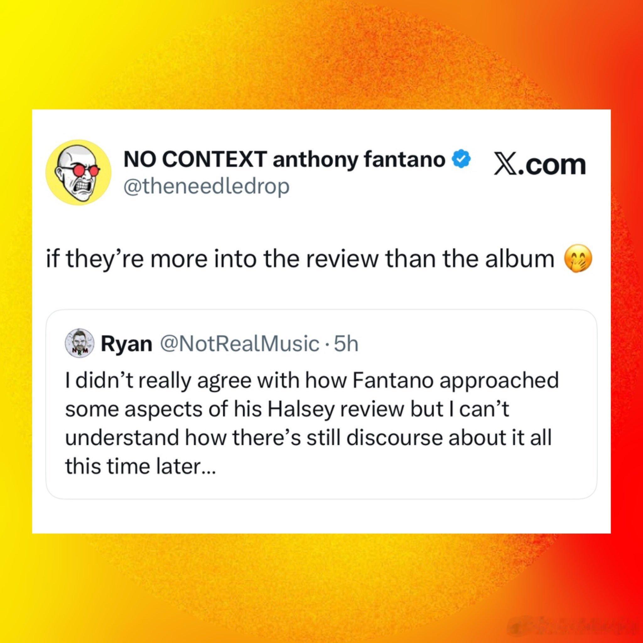 Halsey 和音乐评论家 Anthony Fantano 在社交平台一把子开撕