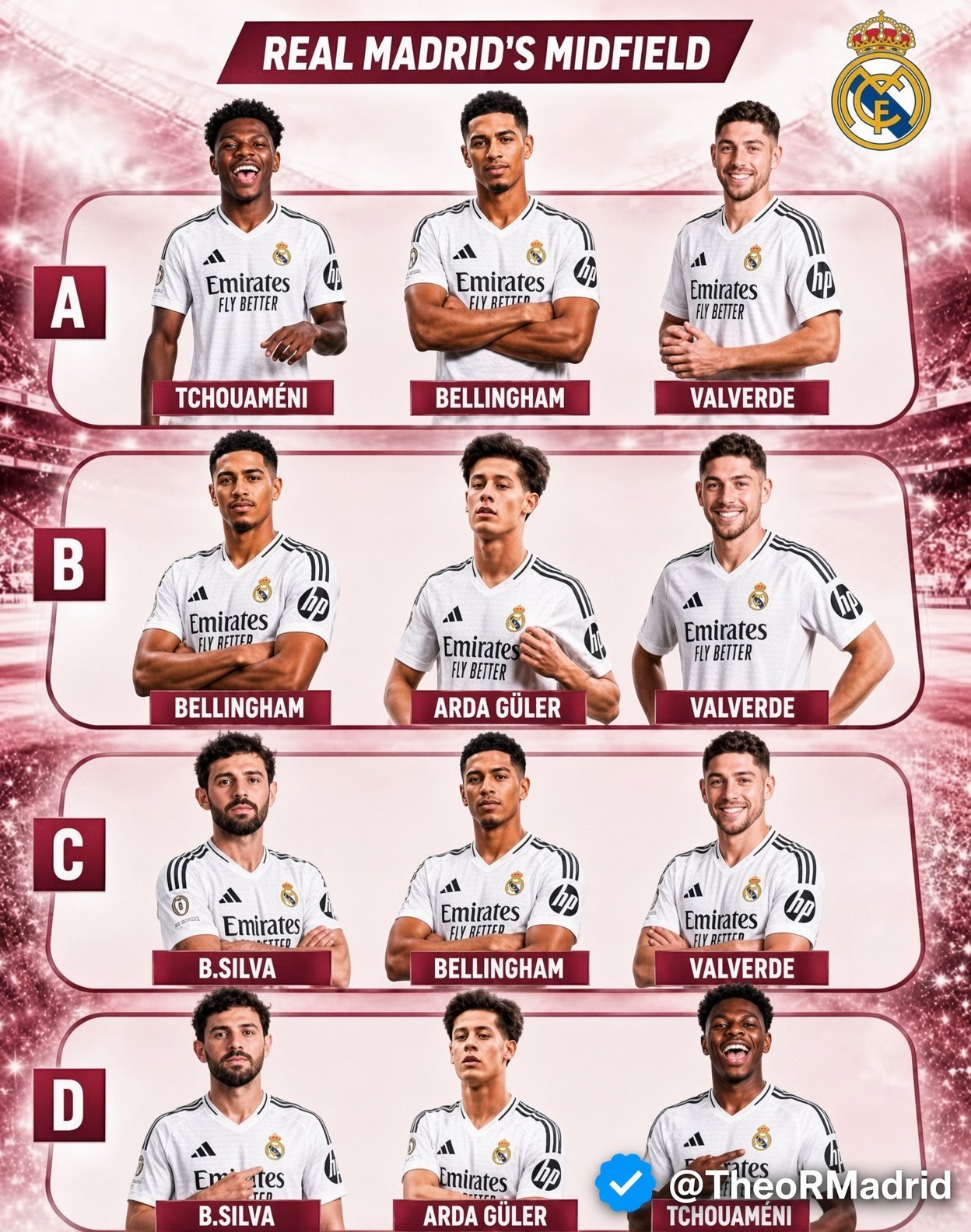 那一个是您的理想中场组合？halamadrid ​​​