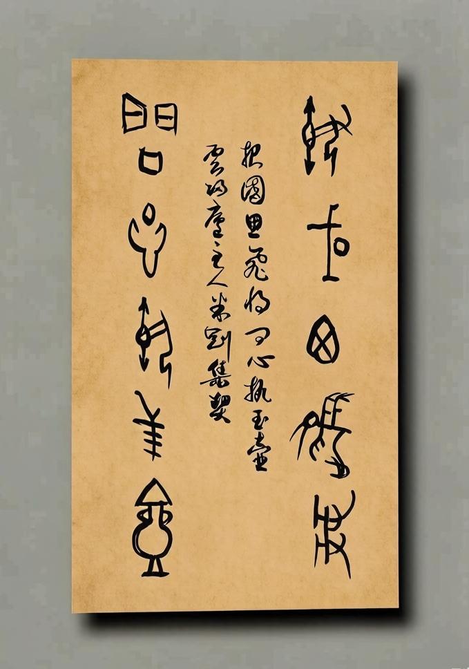 米刚甲骨文作品