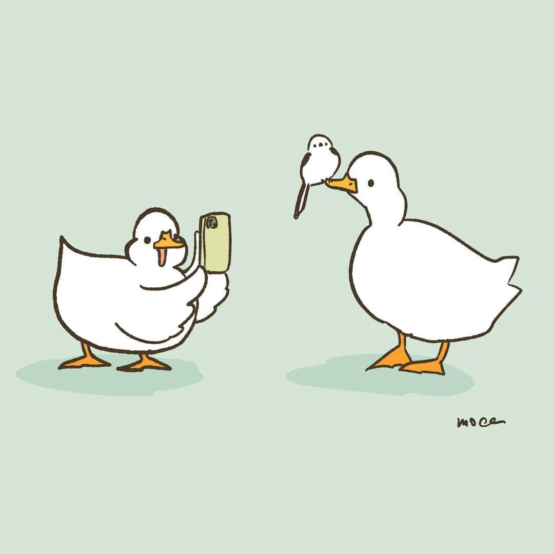 插画师mocaccha笔下的可爱鸭夏日企画艺术达人