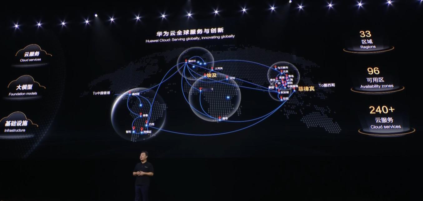 华为开发者大会2025华为云服务的覆盖范围也是非常广泛，可以说是在全球构建了一张