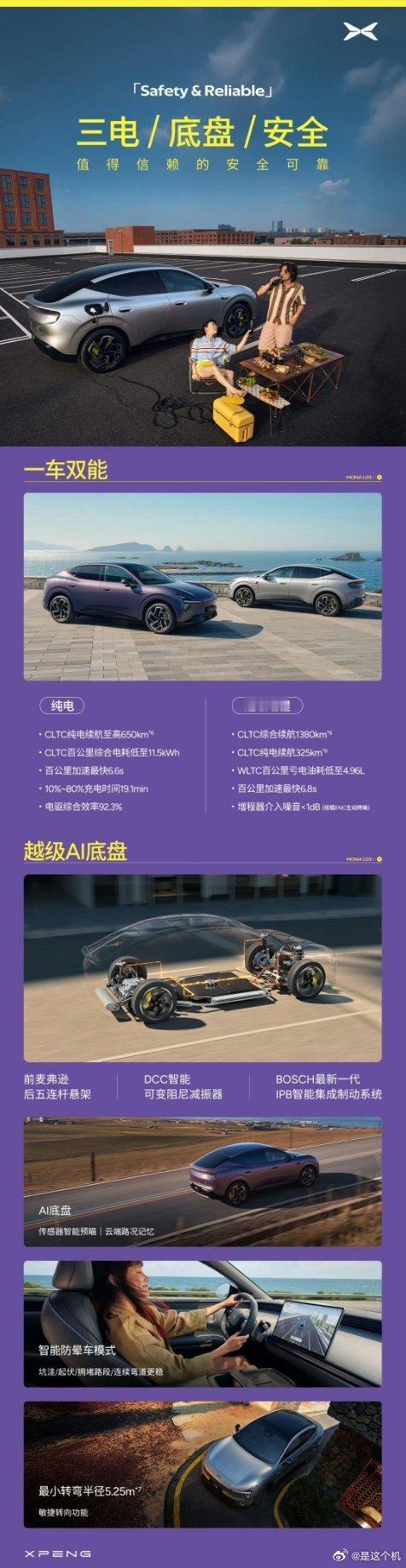 小鹏MONA L03正式全球上市，起售价格12.38万元纯电版本550 Plus