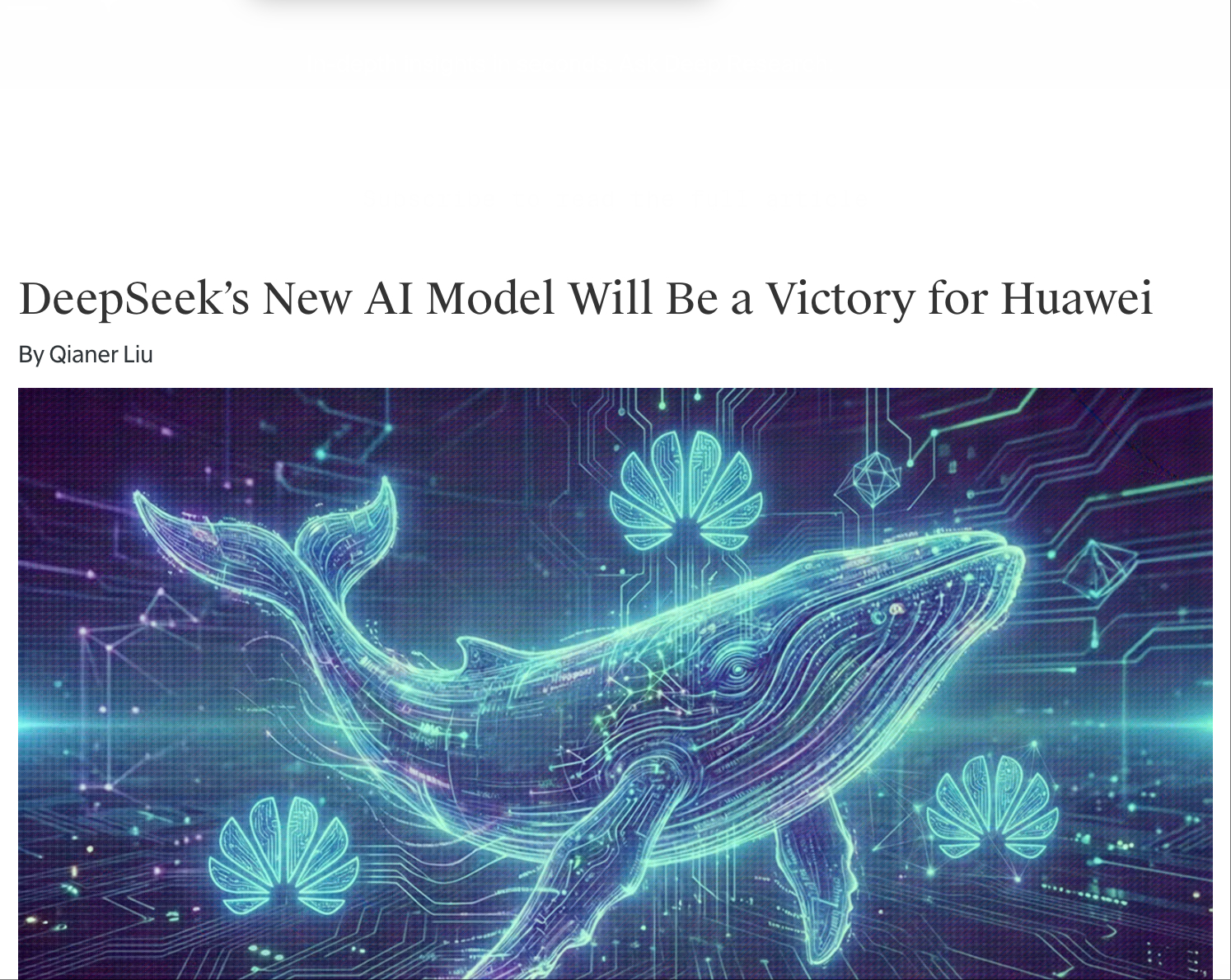 The Information 这篇独家又刷屏了，关于 DeepSeek-V4：