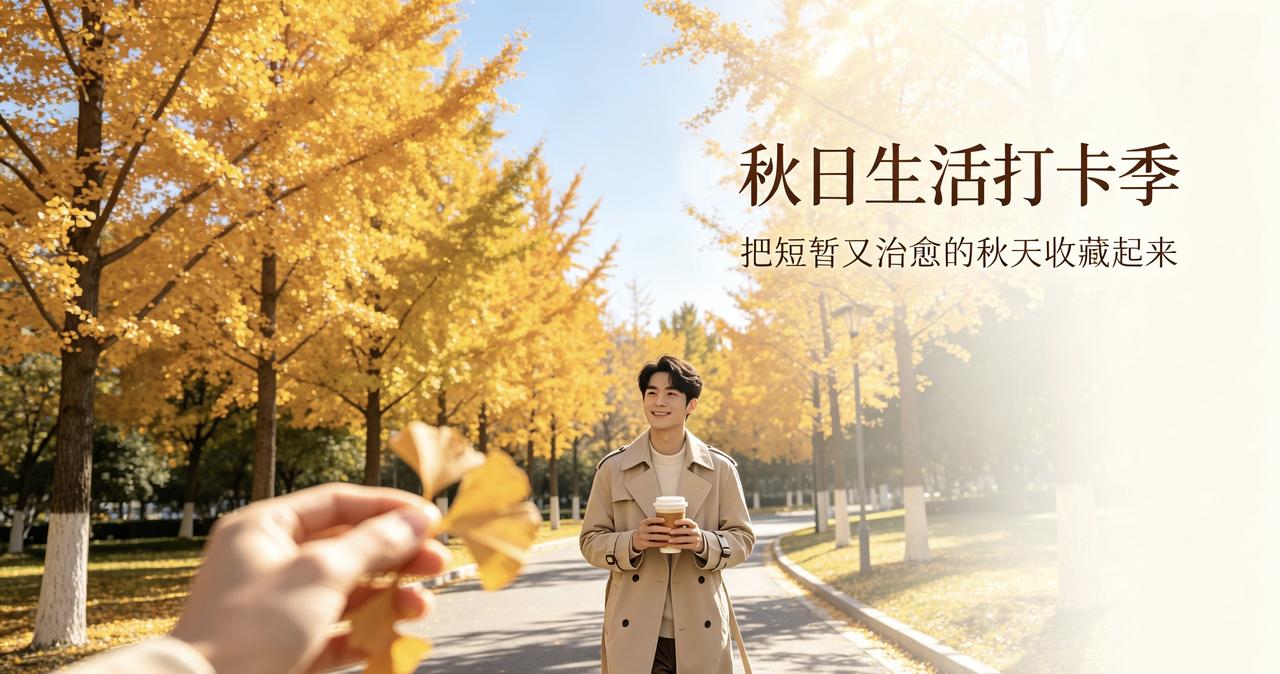 秋风拂去盛夏的燥热，人间慢慢染上温柔秋意。不必奔赴远方，街角公园、林间小道都藏着