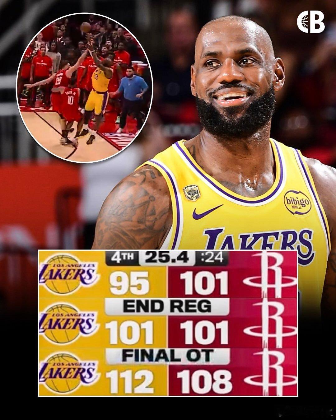 NBA官方晒出纪录：“自1996-97赛季有统计以来，詹姆斯￼在季后赛关键时刻（