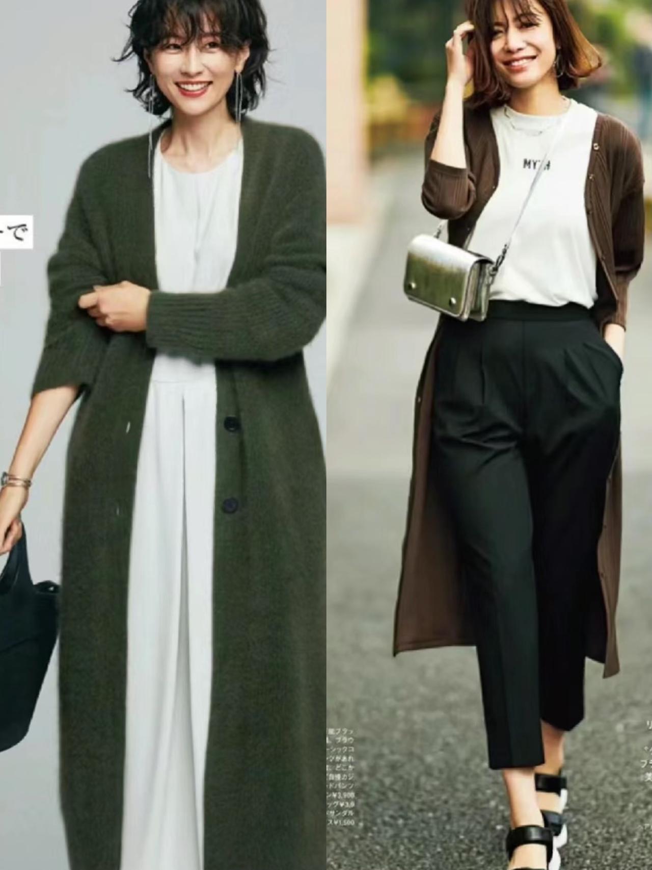 秋冬别总穿风衣了，“长款毛衣外套”正流行，这样搭配慵懒又温柔
秋冬季节流行的长款