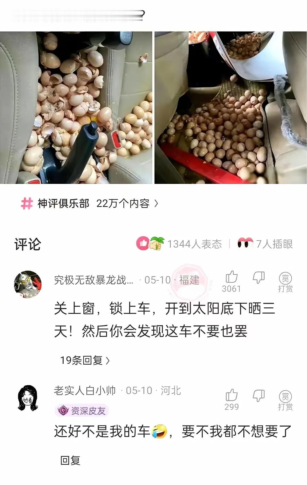这种情况没什么好办法，找个洗车店全面清理吧