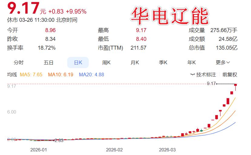 午评：电力板块探底回升，华电辽能走出9连板

市场冲高回落，4100股下跌，但锂