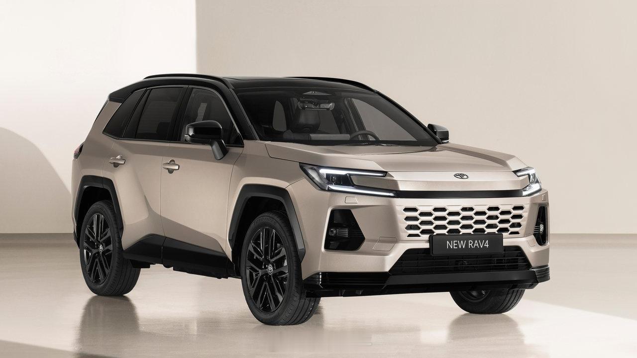 丰田全新RAV4 正式亮相。新车在前脸设计上采用了与全新凯美瑞相同的“锤头鲨”前