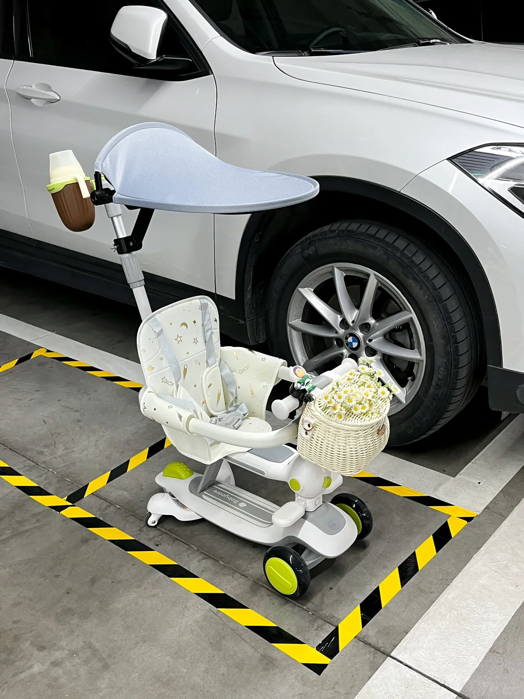 因为介个停车位！让我儿子在小区出了名！！