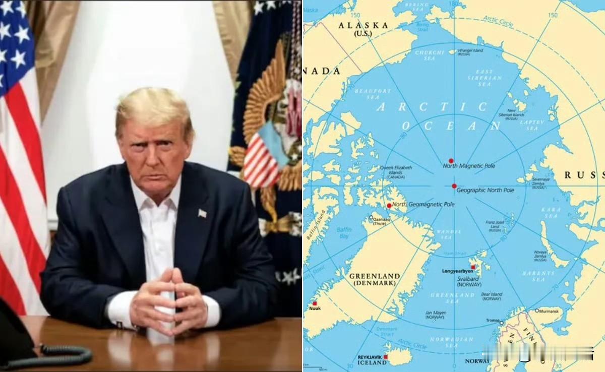 必须“拿下”呗？[偷笑]
特朗普对记者说：“格陵兰岛对我们来说是国防所需……我们