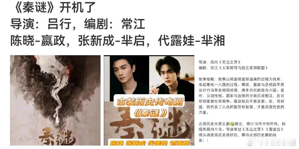 除了能过下始皇瘾班底和故事感觉都很一般 ​​​