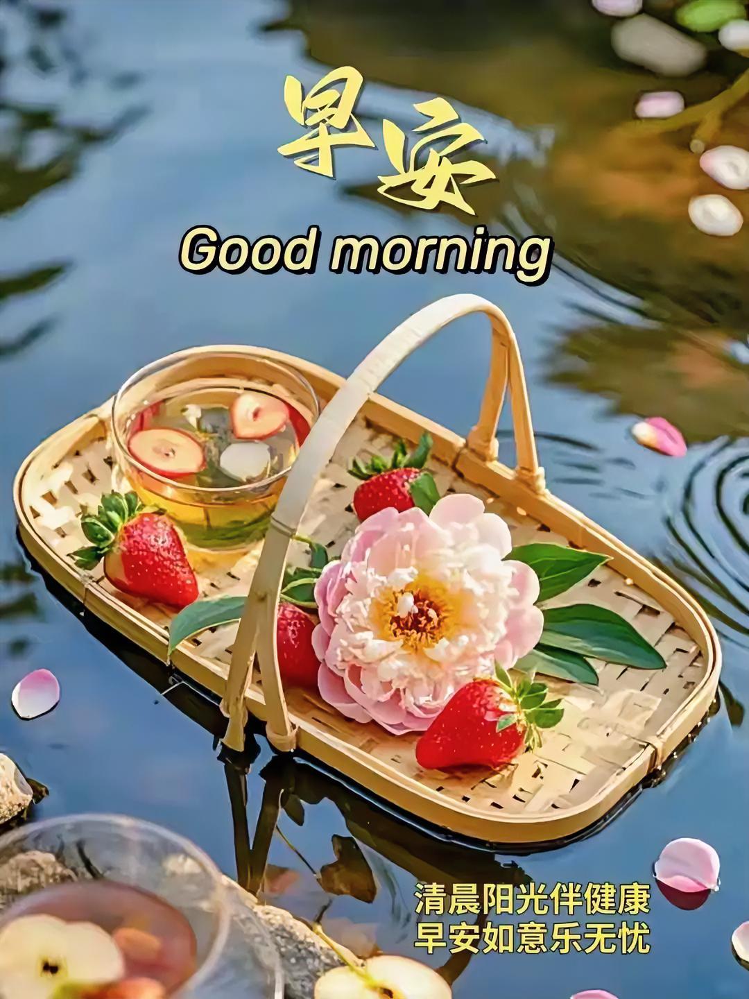 早安！雨后粉花含露笑，心诚祝福最珍贵，健康才是真赢家，美好从清晨开始了！
今天笑