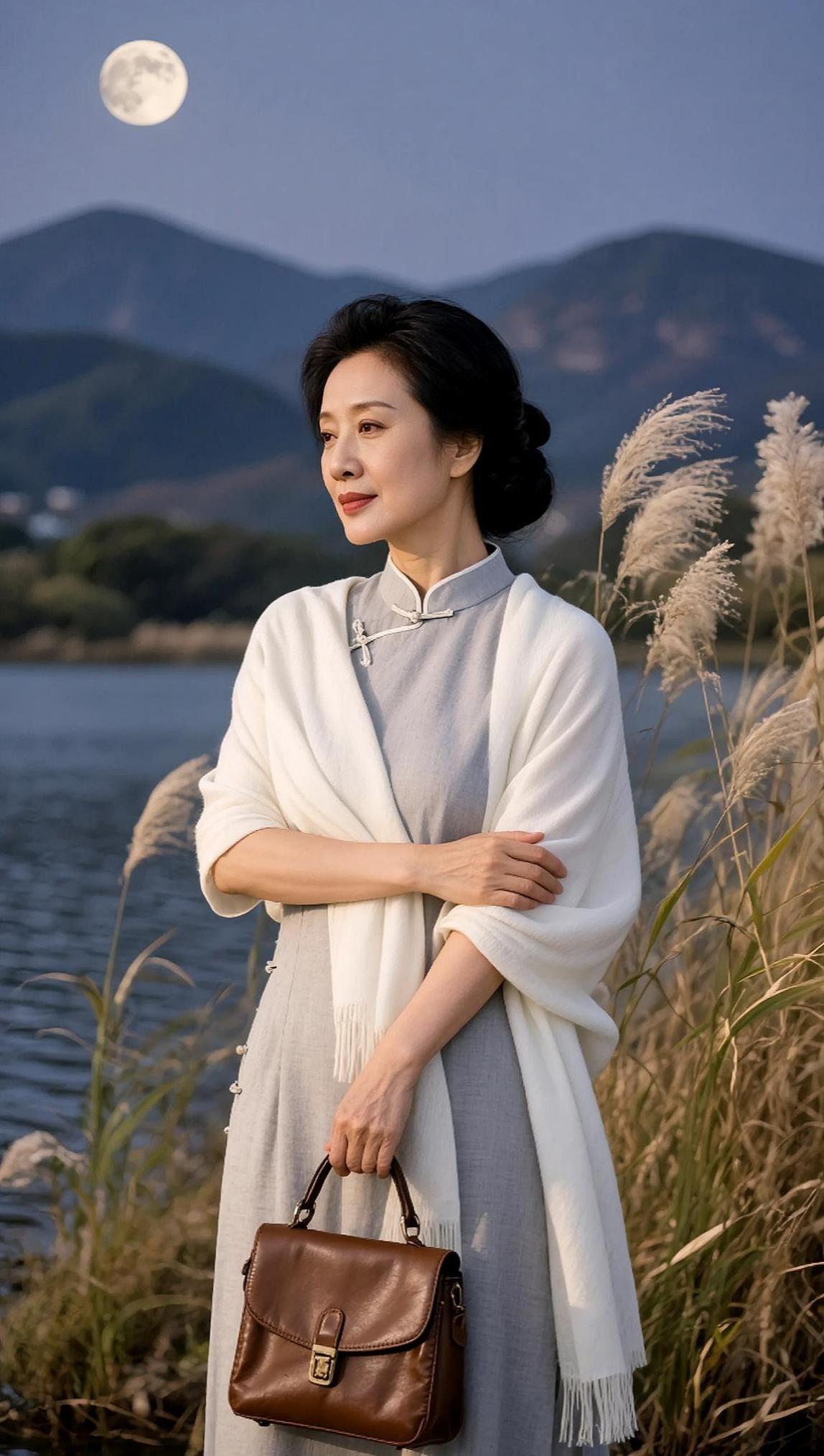 AI湖畔古风写真 抖音ai创作 自然美景 甜美写真 大自然美景