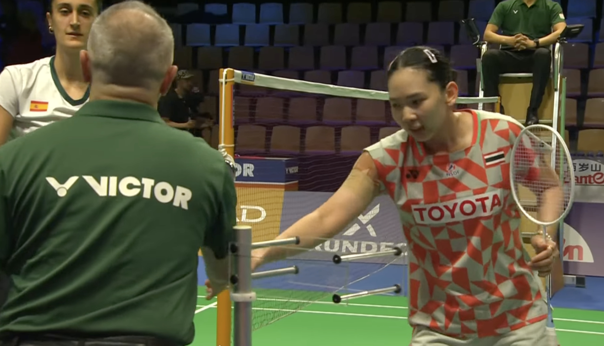 2号场地【尤杯D组：泰国🇹🇭 1-0 🇪🇸西班牙】一单：李美妙🇹🇭 