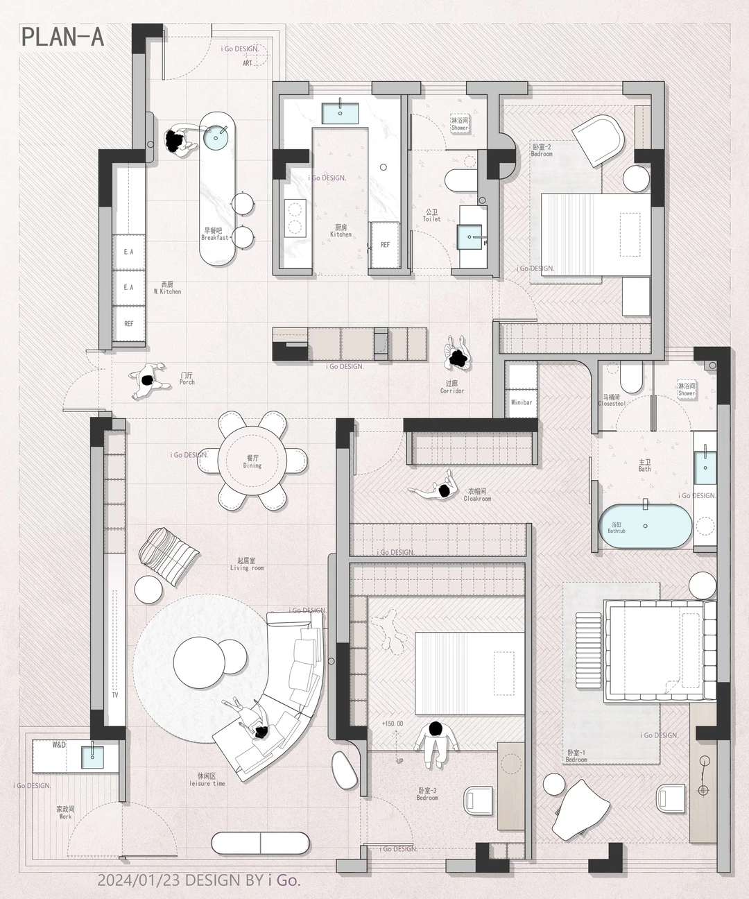 谁懂啊！153㎡大平层 甲方在两稿间反复横跳！