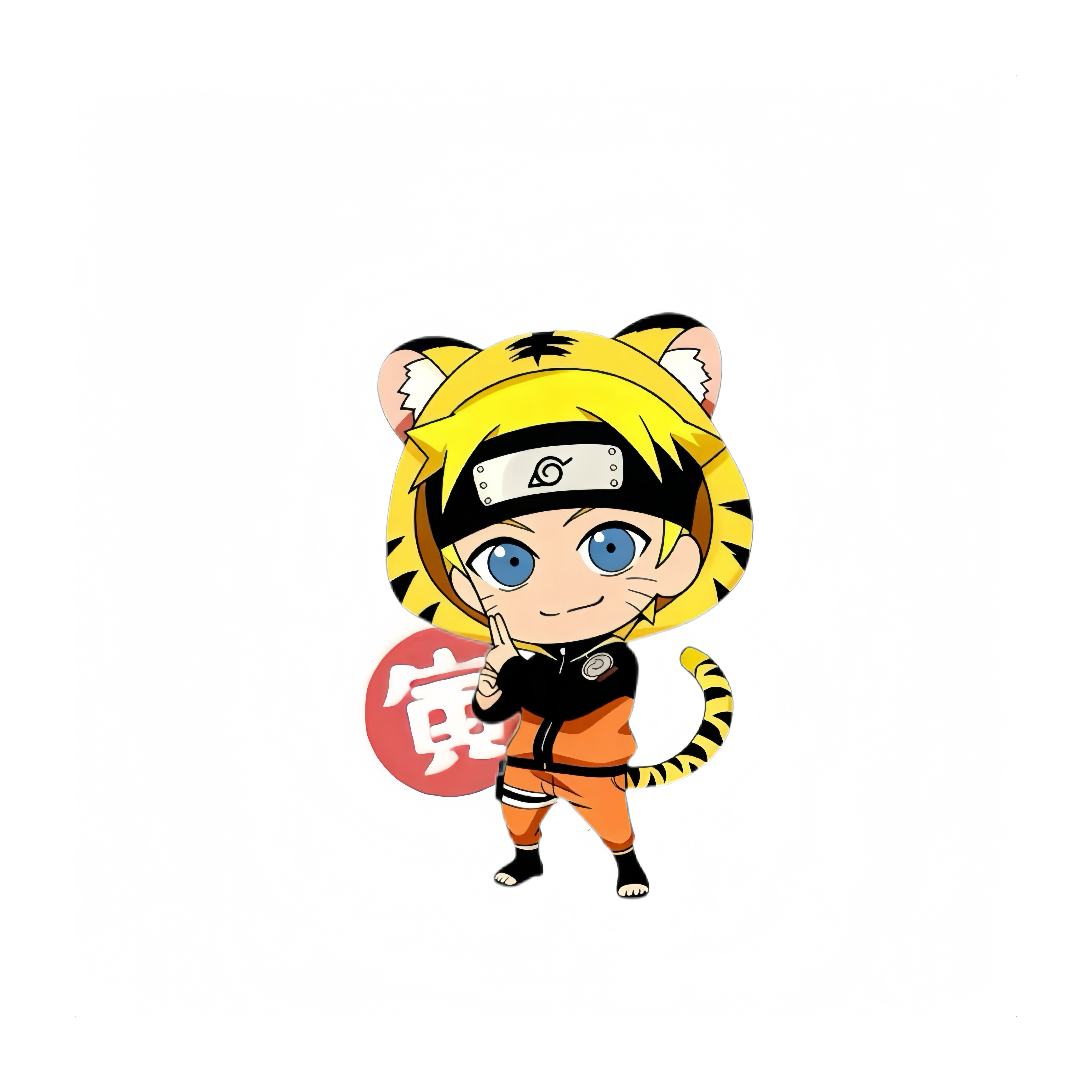 抠图高清修复了一组『火影忍者』 “十二生肖”周边Q版立绘！大家也可以把自己的生肖