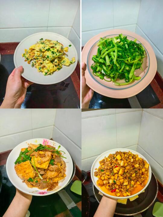 春天就是好，有我最爱吃的肉沫炒笋