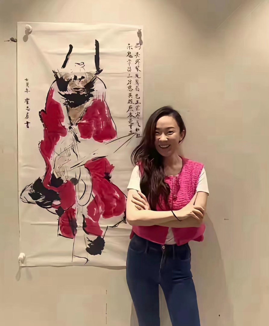 没想到霍思燕还会画画啊 
