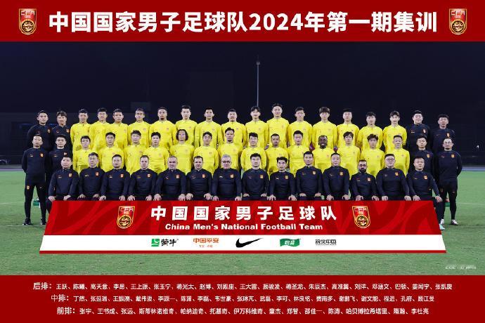 #国足新一期全家福##新加坡vs国足# 国足最新一期集训全家福，武磊C位。3月2