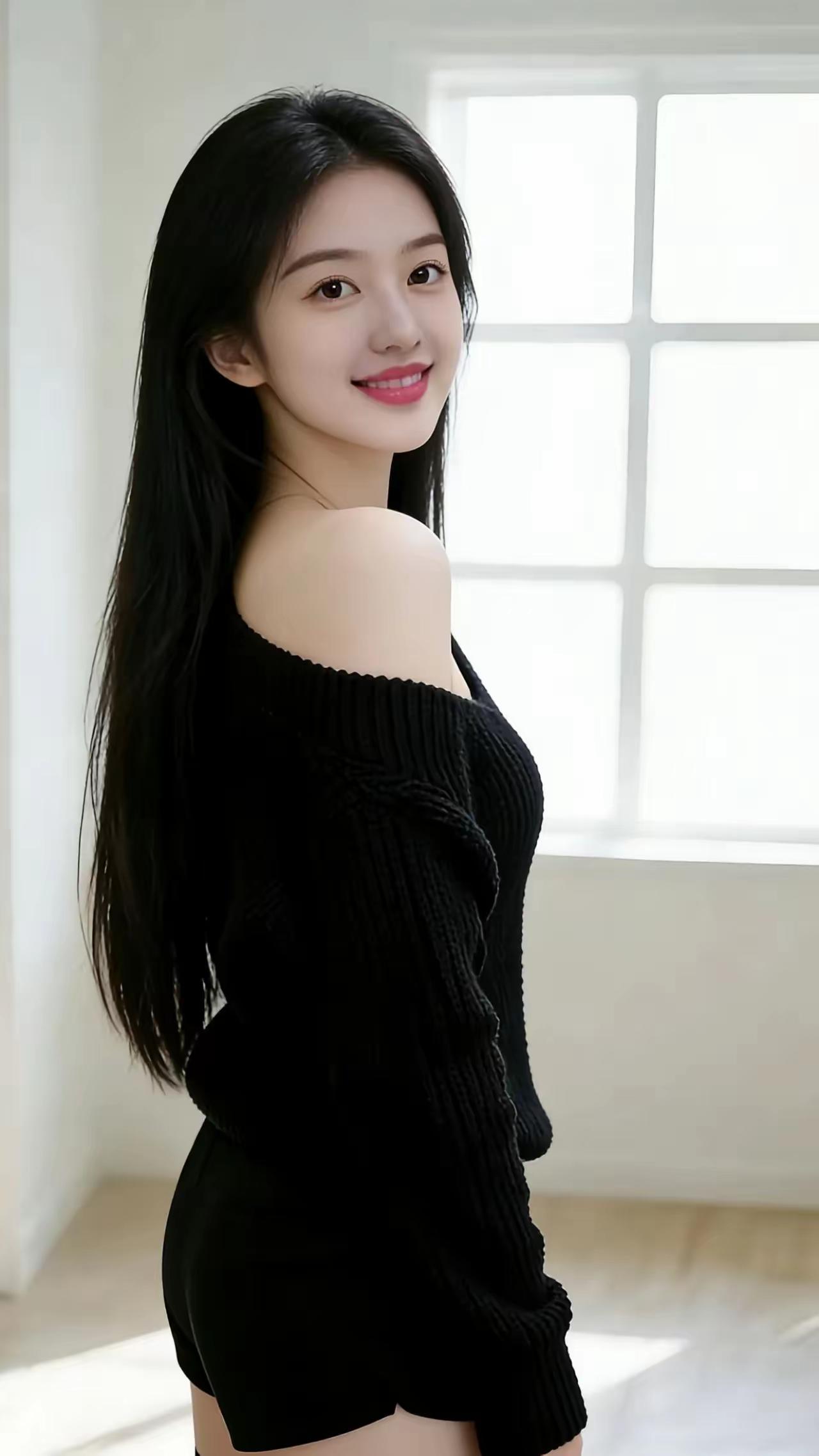 甜美笑容，阳光洒进，温暖如春。