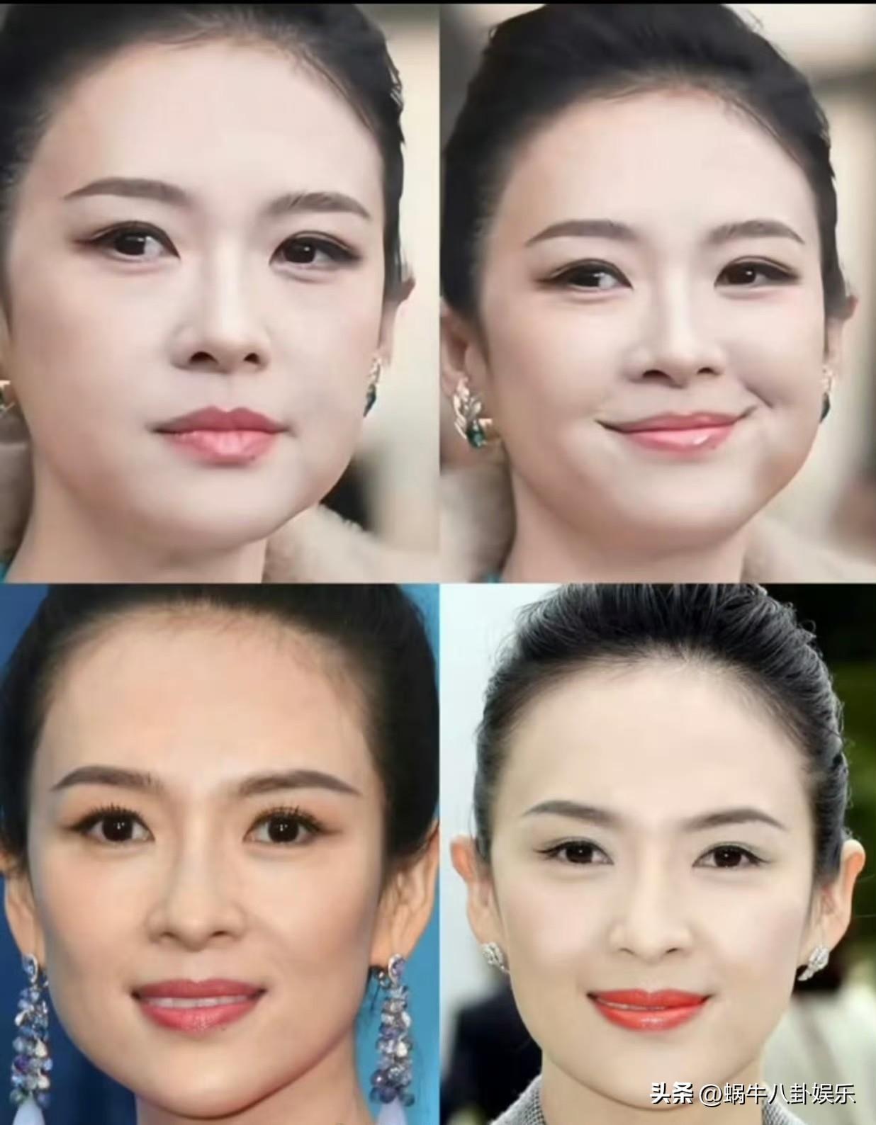这几张脸多是章子怡吗？我看不像啊