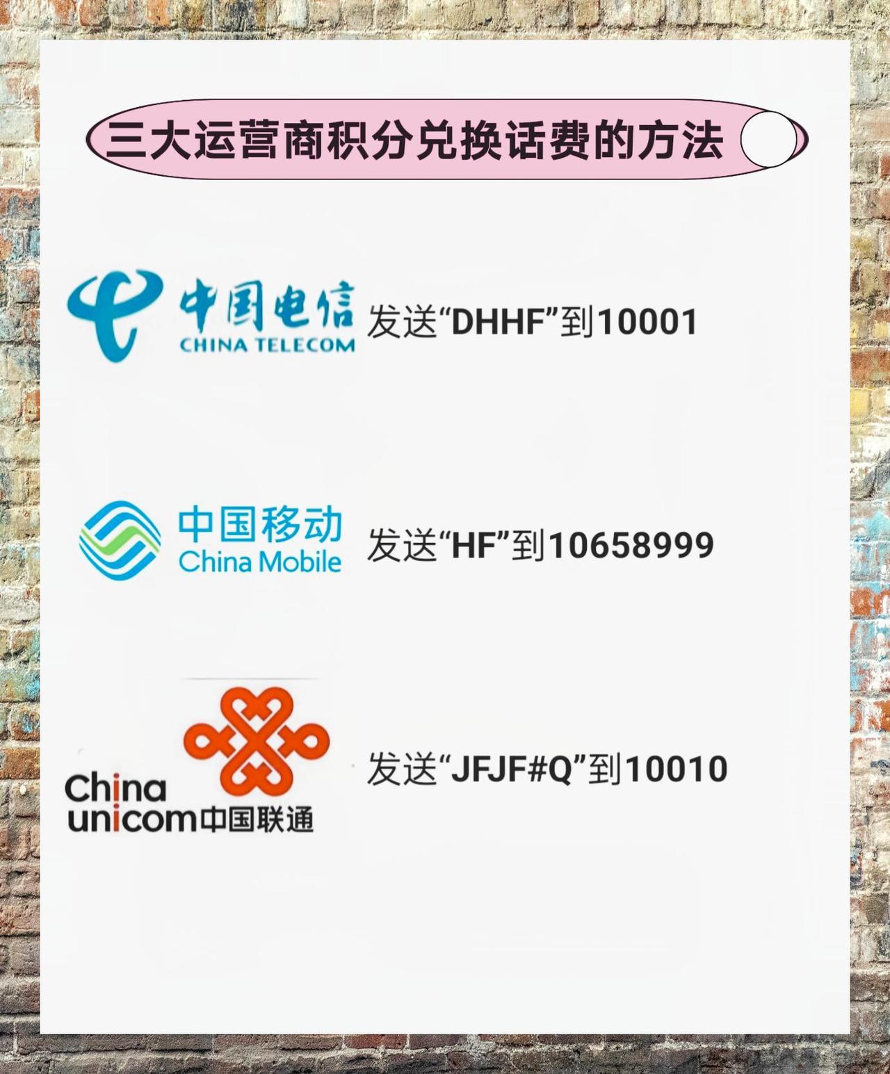 年底了，手机号里攒的积分别让它“白白过年”啊！三大运营商的积分年底（或滚动到期）