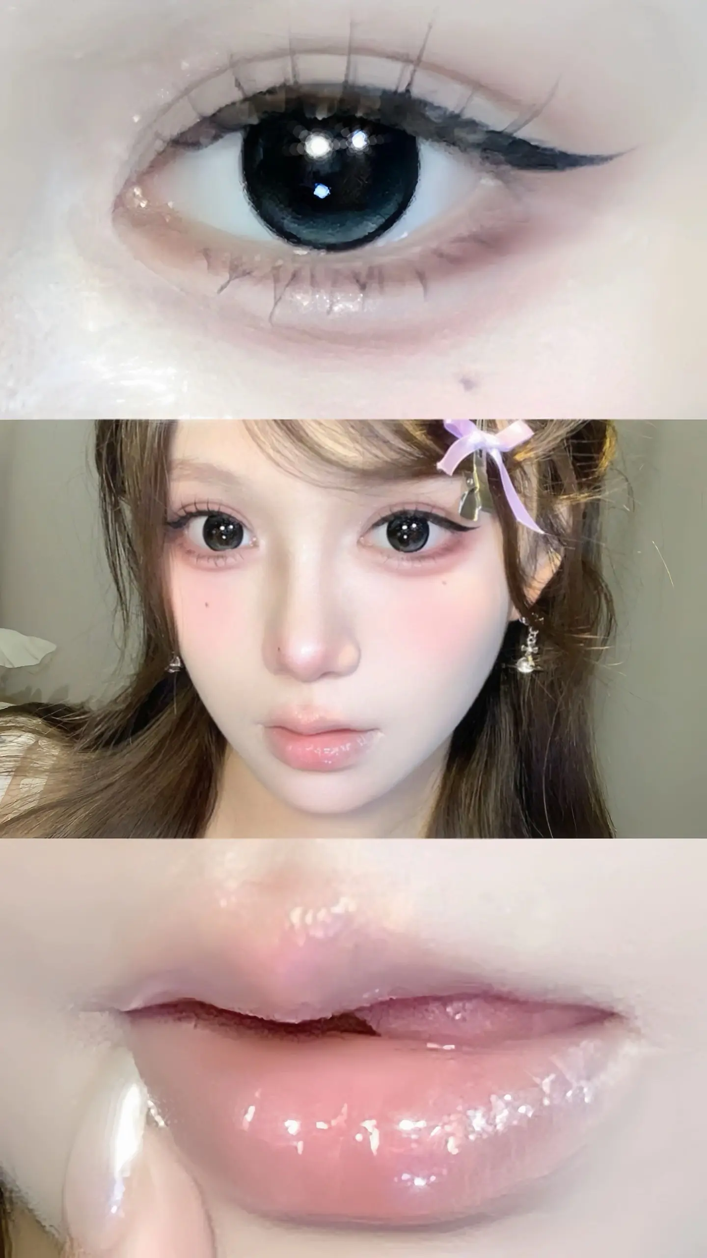定格我的眼鼻嘴｜韩系蜜桃妆🍑。