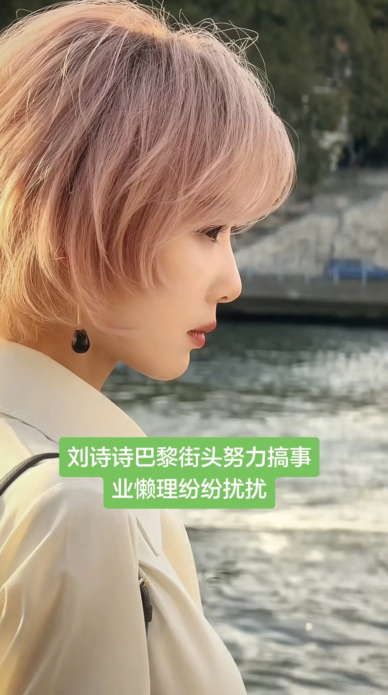 刘诗诗巴黎街头努力搞事业懒理纷纷扰扰。39岁刘诗诗开始搞事业了 巴黎街...