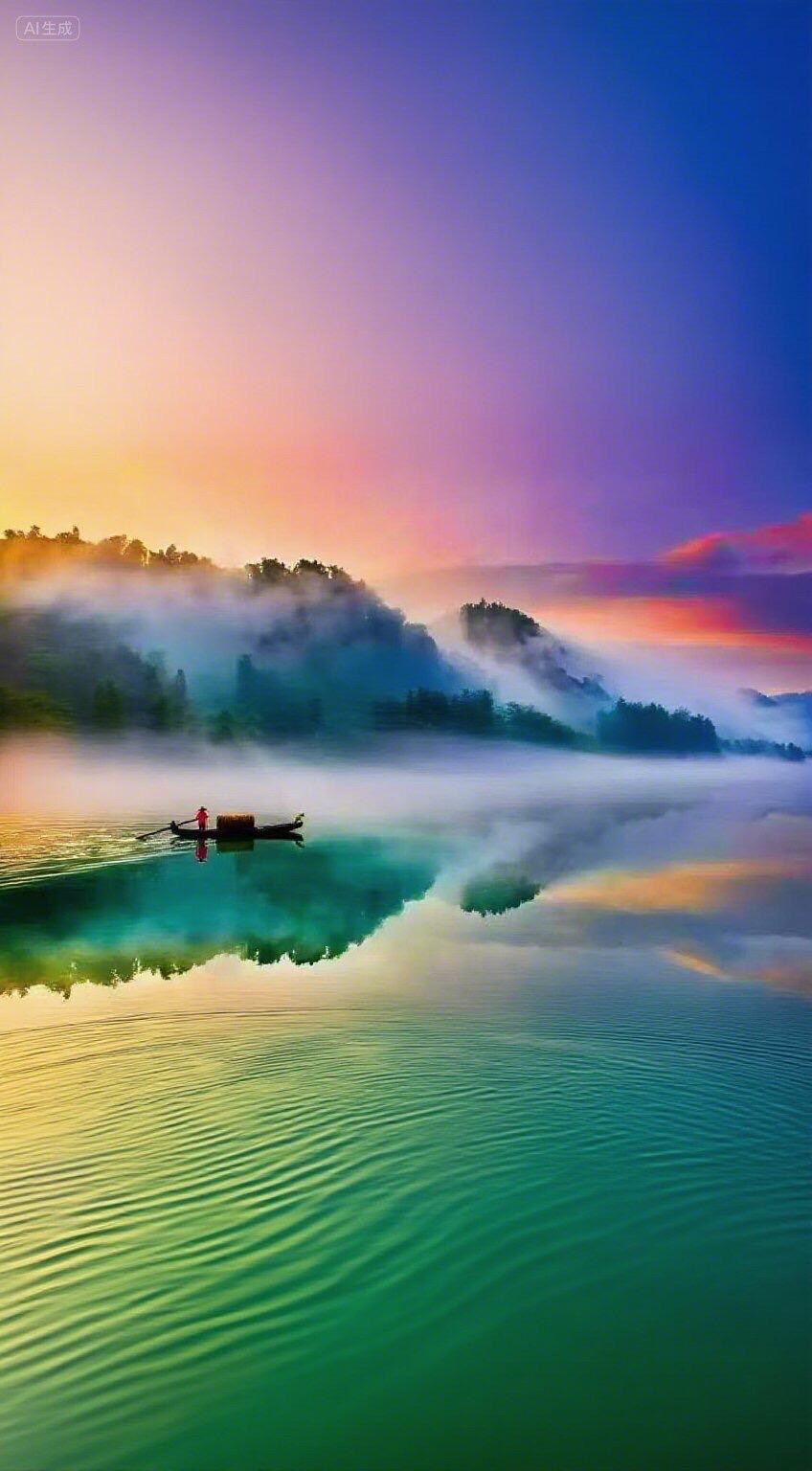 郴州东江湖山，水艺术作品