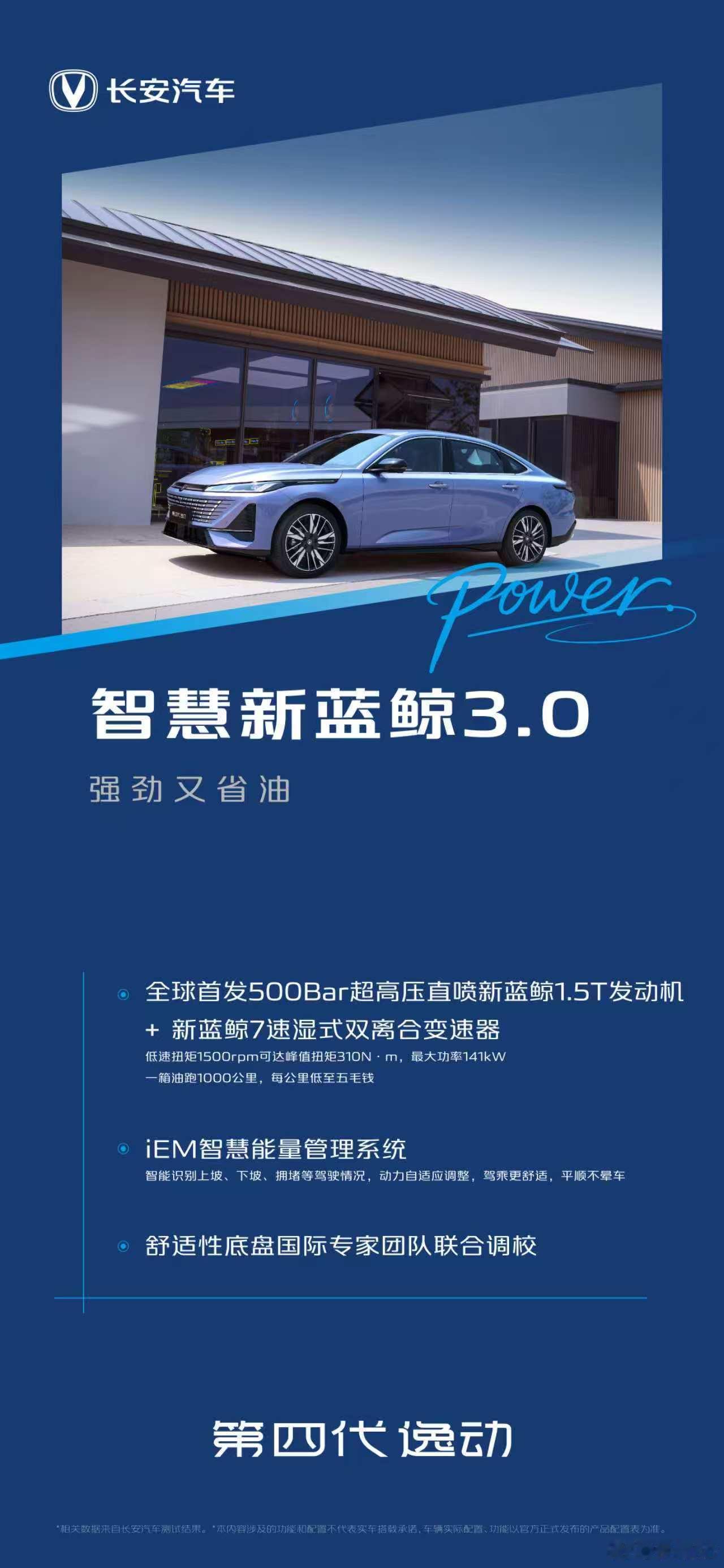 第四代逸动 预售开启，限时价7.49万元起➡纵横万象设计 ｜前后贯穿式LED数字