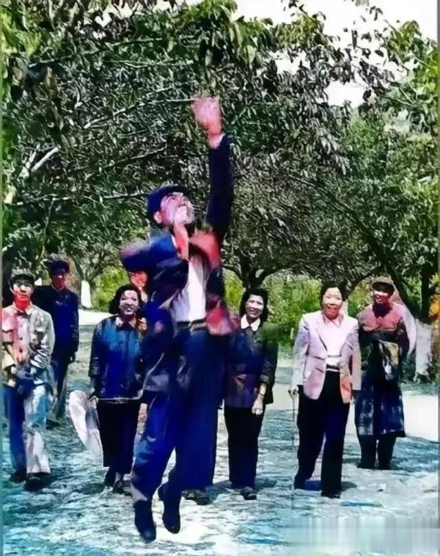 天气正好，
一位长者携夫人同游，
看到了树上果子正红。


长者屏退左右，
自己